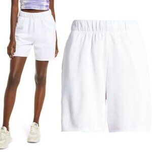NEW Nordstrom AFRM French Terry Shorts White Size XS Zamia High Rise Sweat Short
